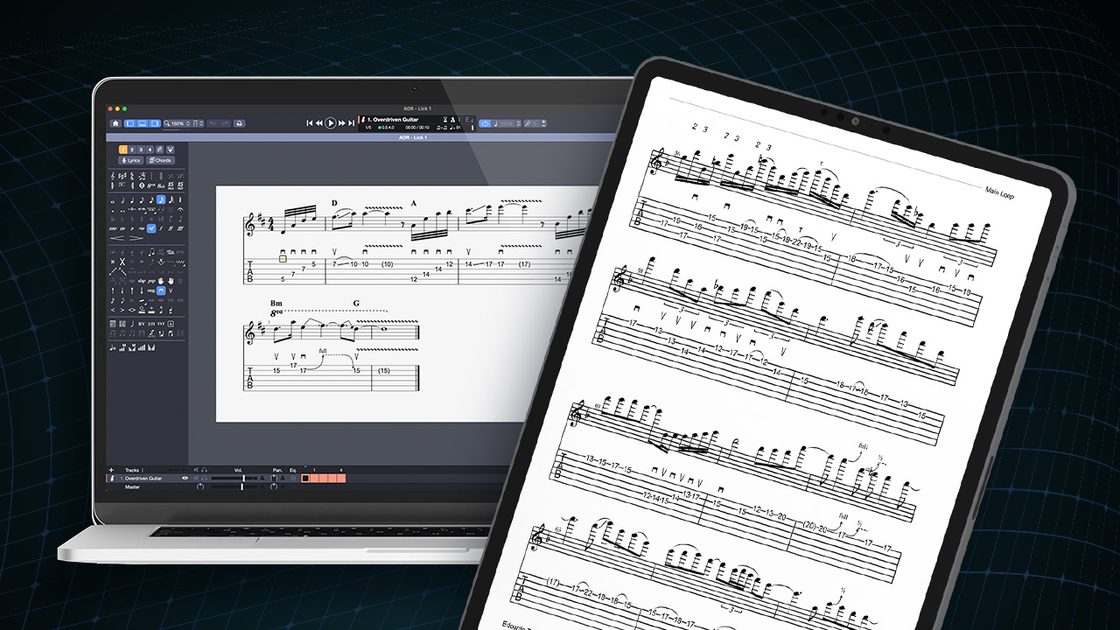 Guitar Pro and PDF transcriptions